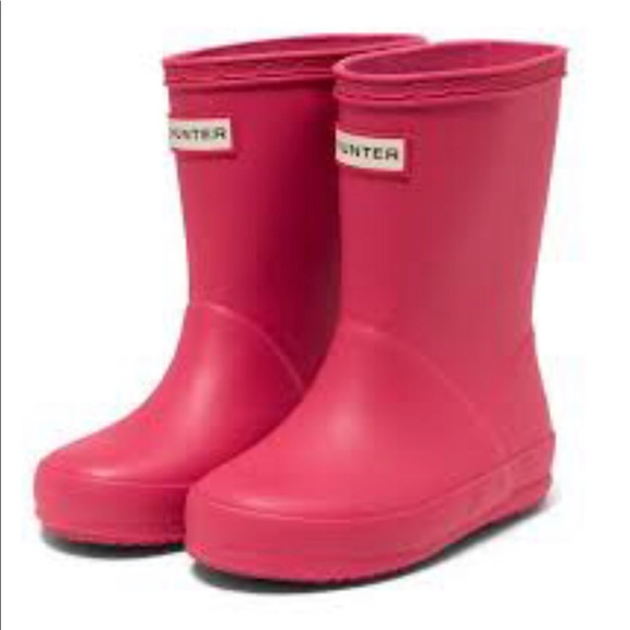 Hunter Other - Hunter original classic rain boots pink size 5